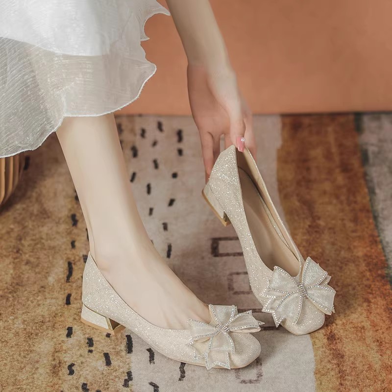 Women'S Fashion Loafers - Zapatos de boda bajos con suela