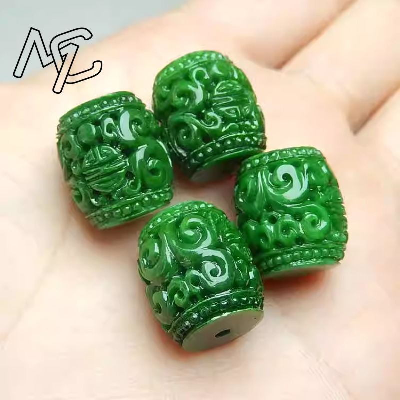 Women'S Fashion Gifts - 5 cuentas talladas de Jade VERDE