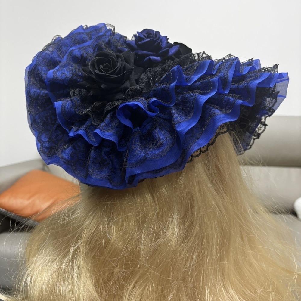 Women'S Fashion Victorian - Gorro Lolita Original Negro, Rojo, Azul