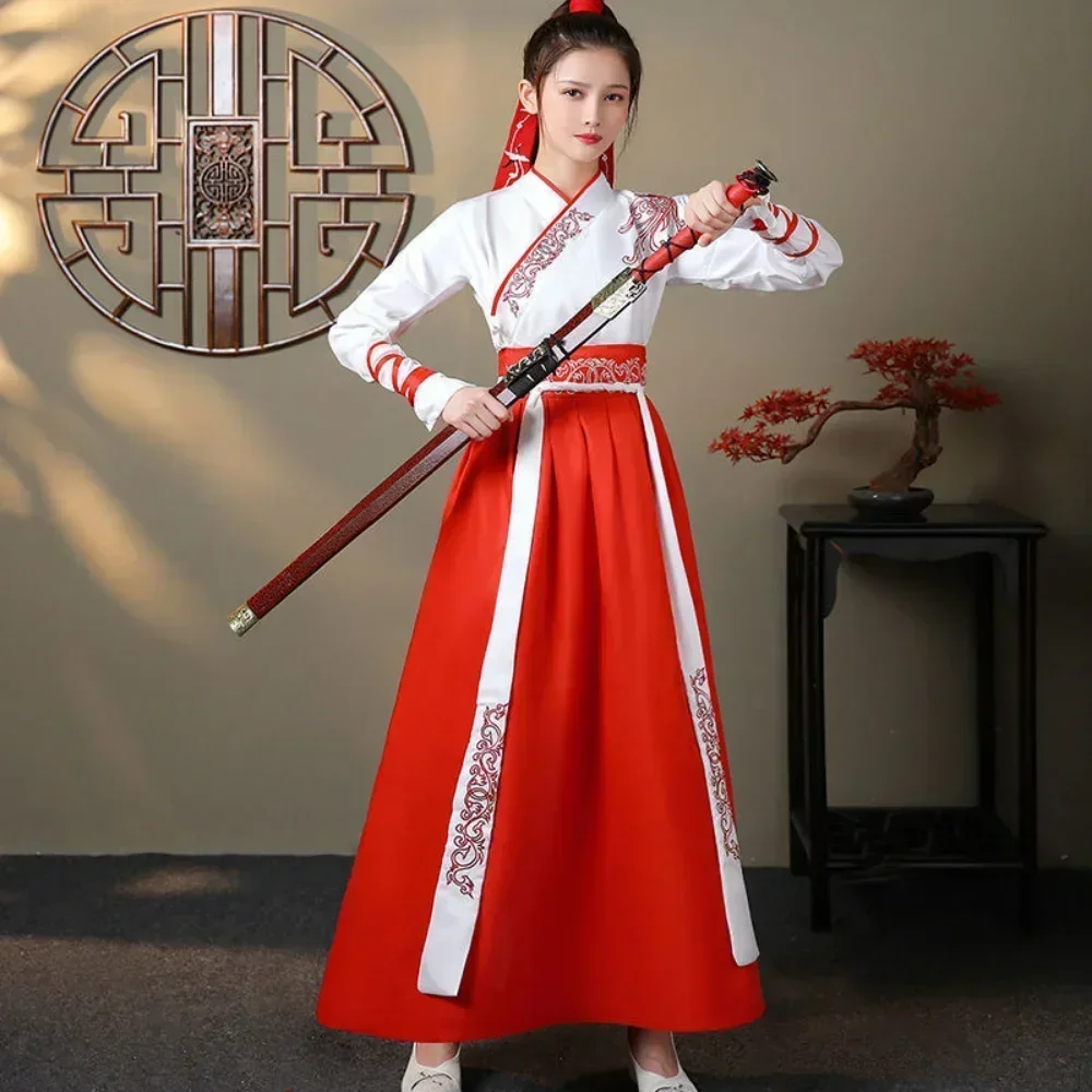 Women'S Fashion Leggings - Conjunto de 2 Piezas de Hanfu
