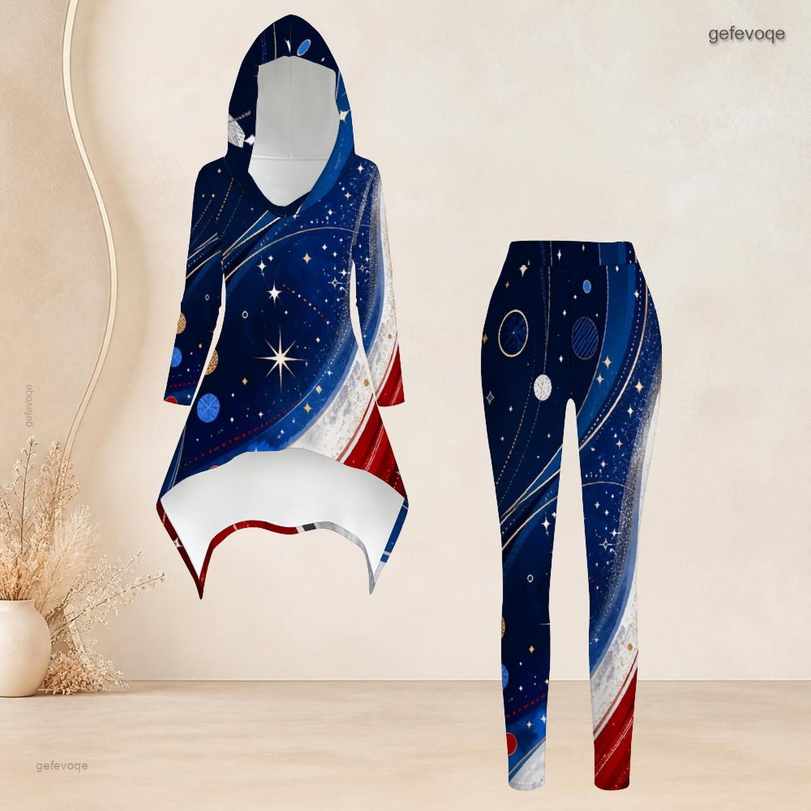 High Waist Leggings - Conjunto Casual de 2 Piezas para