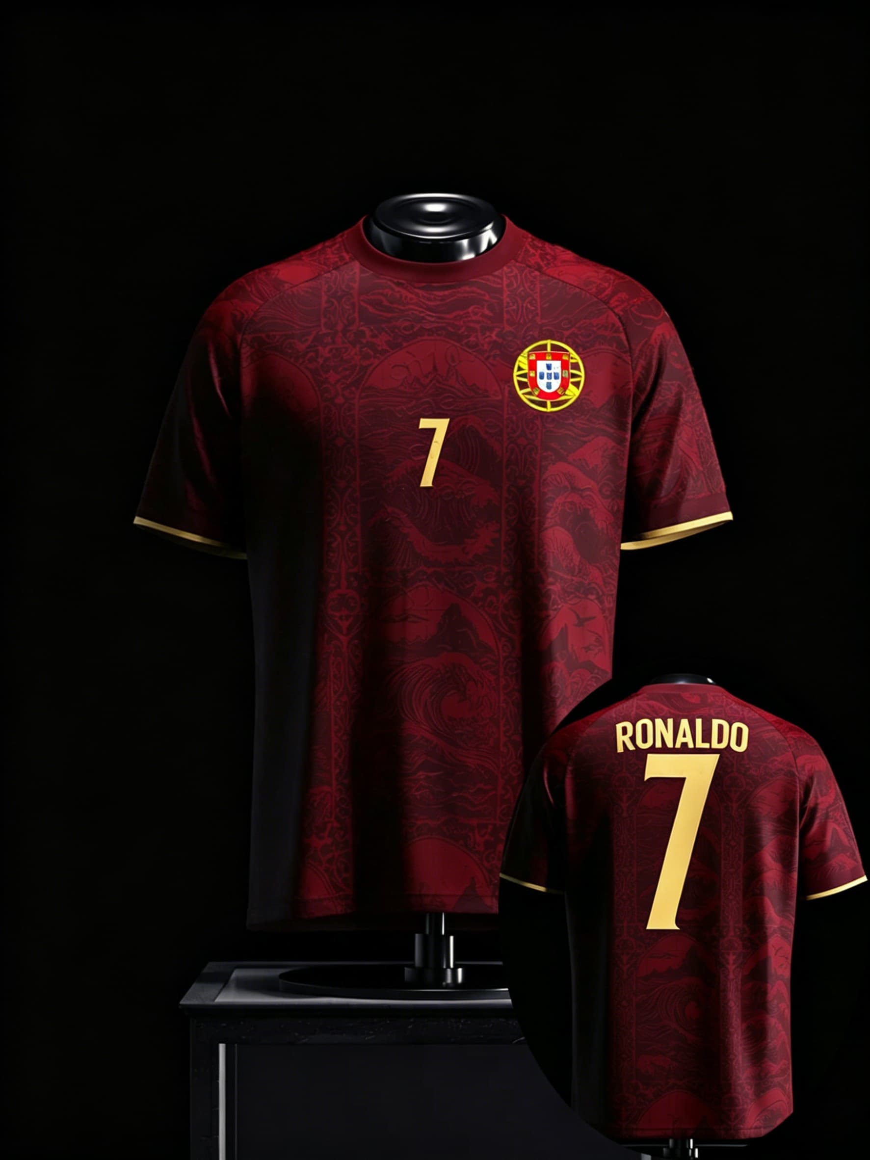 Women'S Fashion Portugal - Camiseta de fútbol de Portugal Ronaldo