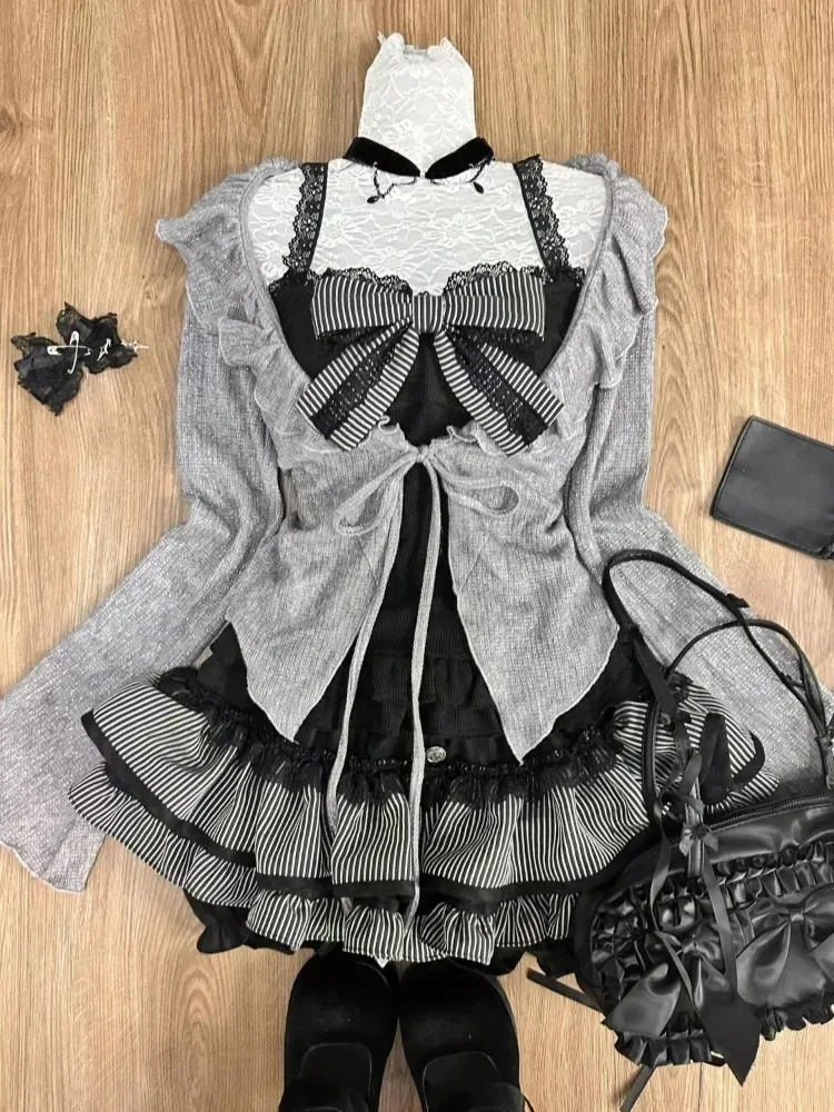 Corset Top Boned - Trajes Vintage Sweet Lolita para mujer,