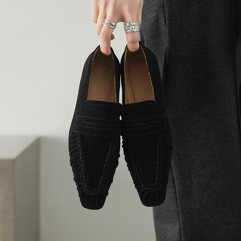 Zapatos de tacón de cuero genu - Women'S Fashion Loafers reseña y precio