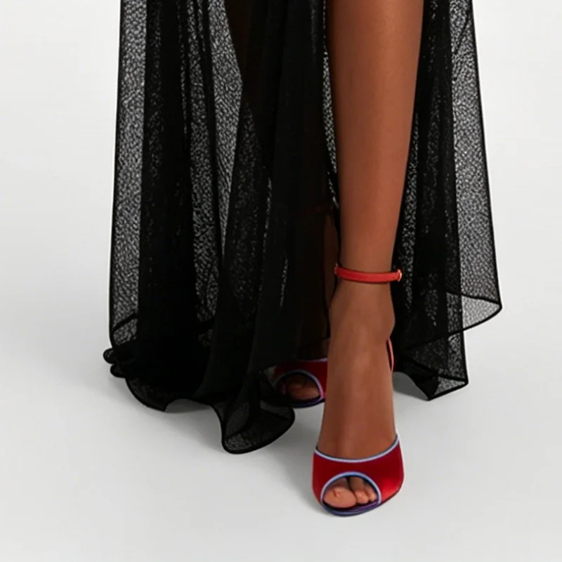 Sandalias de Satén con Punta A - Women Fashion Nova reseña y precio