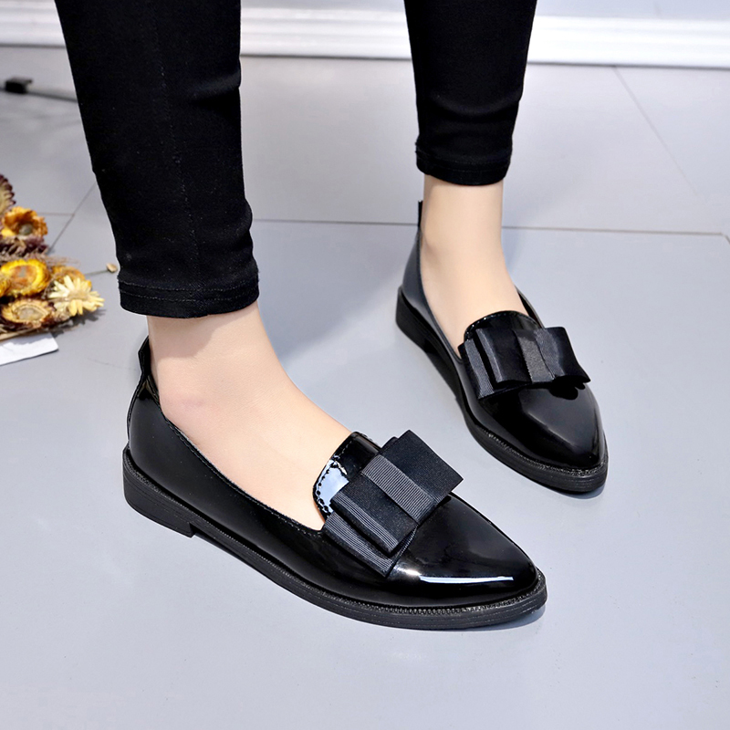 Zapatos Planos de Piel Sintéti - Women'S Fashion Loafers reseña y precio