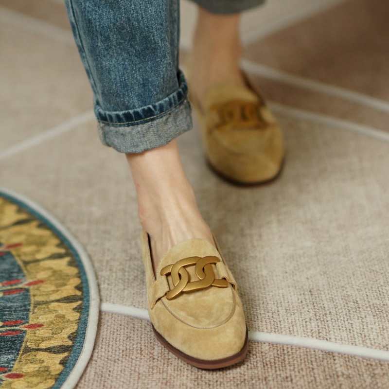 Mocasines de cuero de ante par - Women'S Fashion Loafers reseña y precio