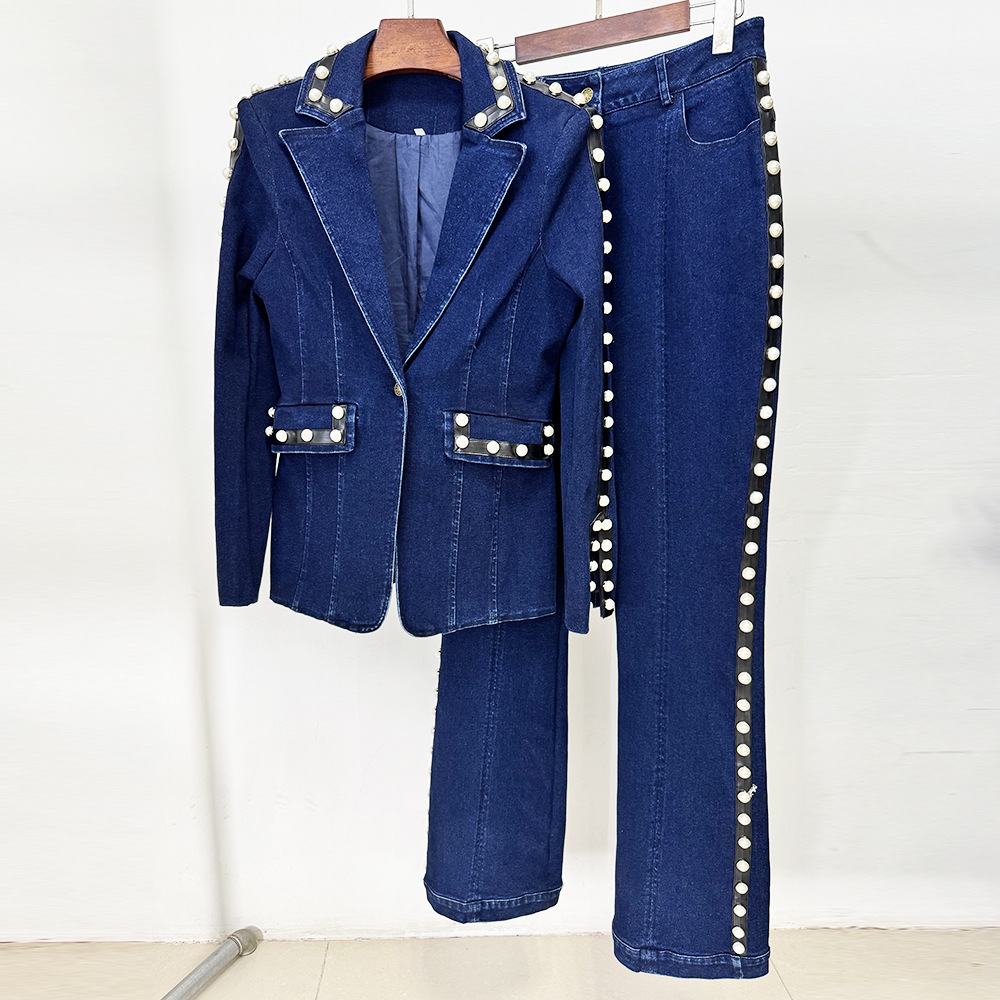 Conjunto de Chaqueta y Jeans d - Women'S Fashion Denim Jacket reseña y precio