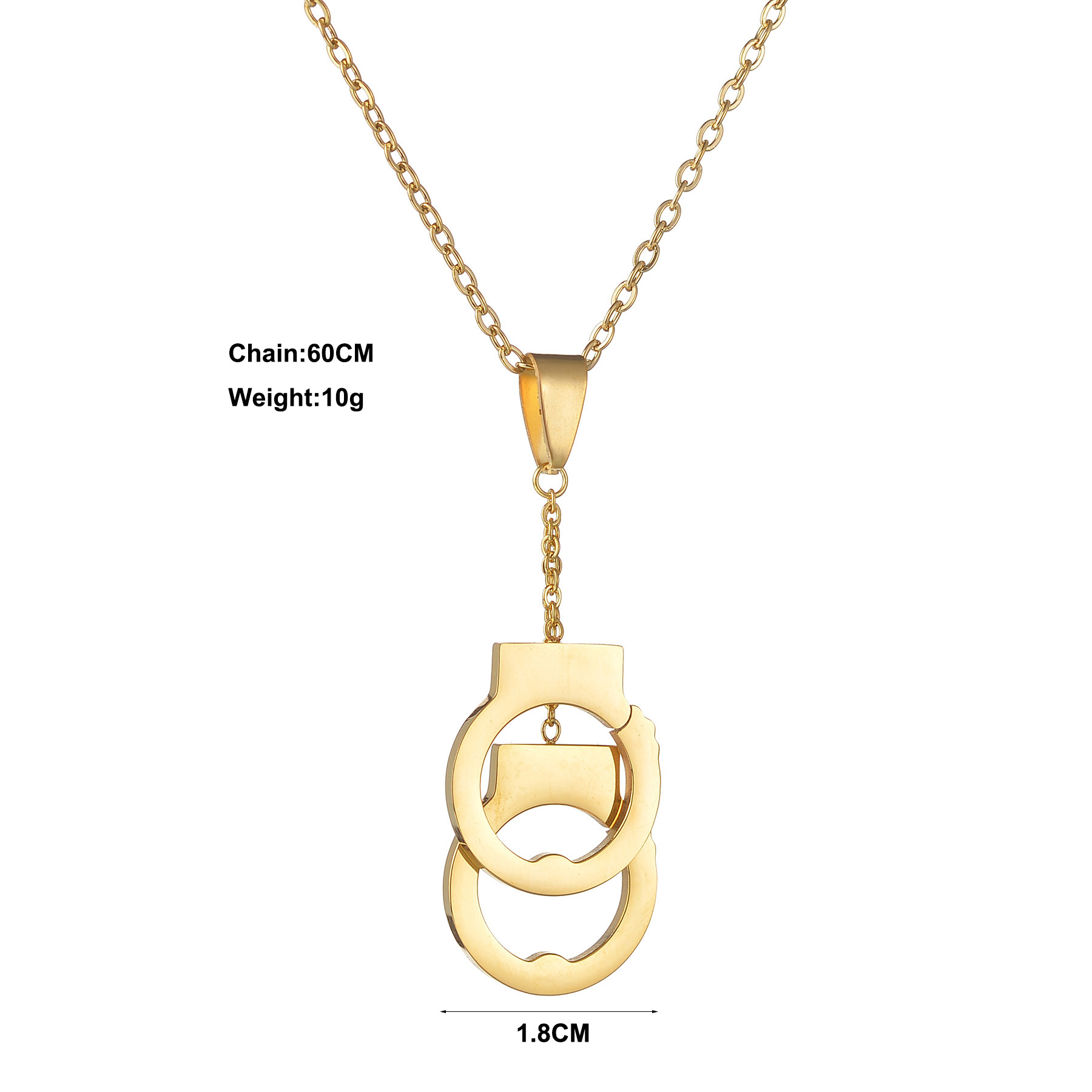 Collar con colgante de esposas - Women'S Day Fashion Show reseña y precio