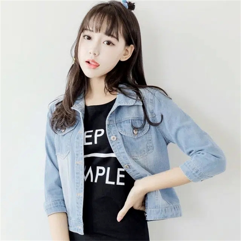 Chaqueta vaquera para mujer, c - Women'S Fashion Denim Jacket reseña y precio