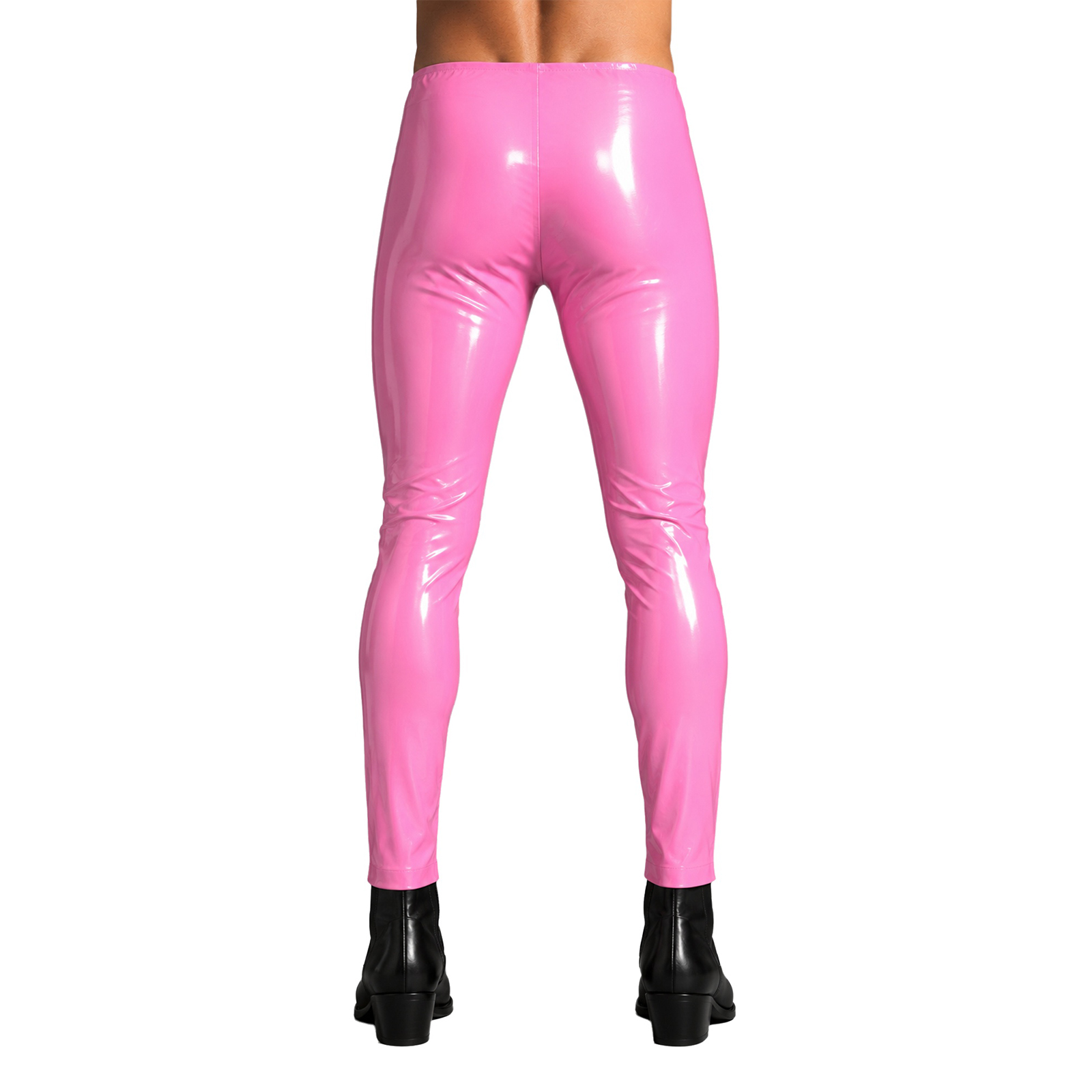 Pantalones de cuero con efecto - High Waist Leggings reseña y precio
