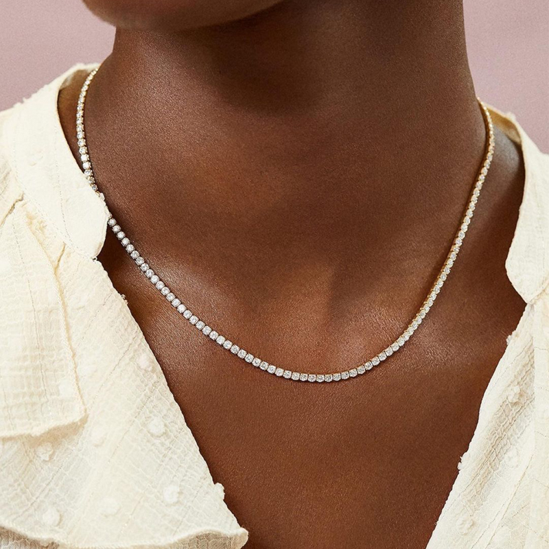 Collar de cadena de tenis con  - Women'S Day Fashion Show reseña y precio