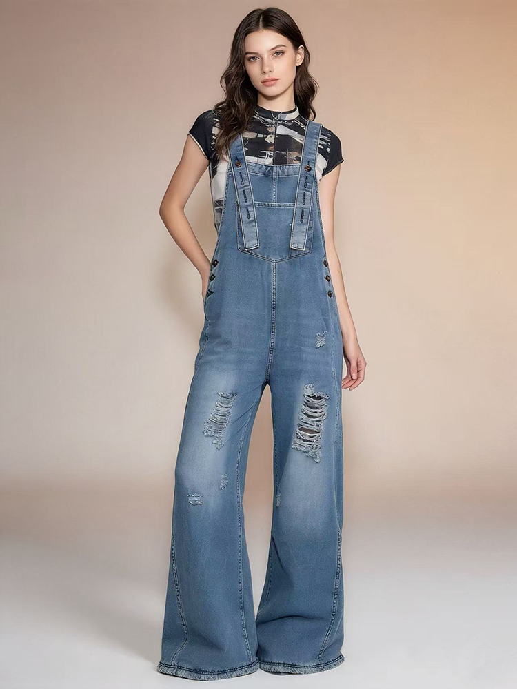 Nuevos Monos Vaqueros Retro de - Women'S Fashion Overalls reseña y precio