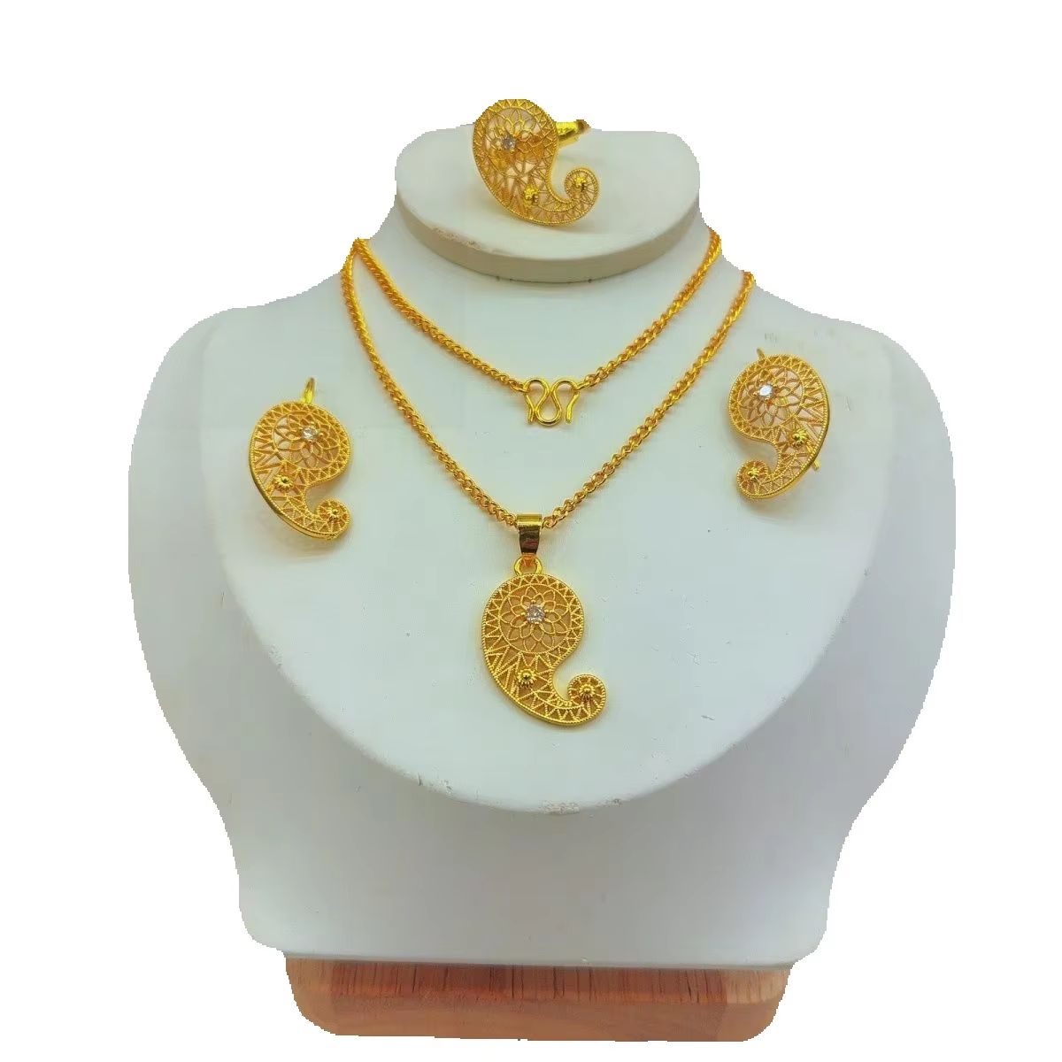 Nuevo Conjunto de Joyería de M - Women'S Fashion Rings Gold reseña y precio