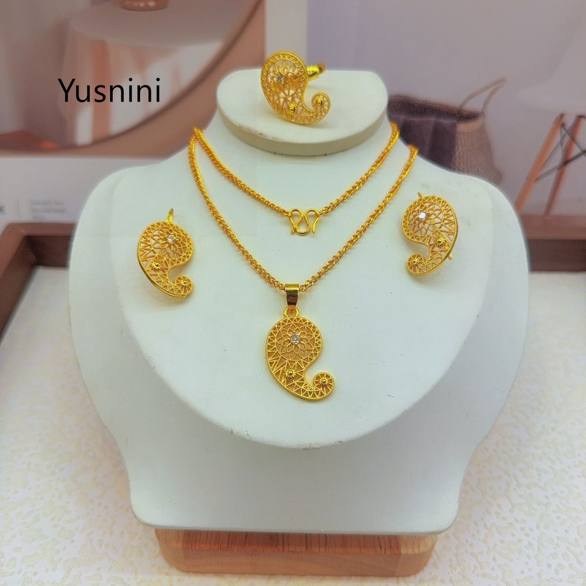 Nuevo Conjunto de Joyería de M - Women'S Fashion Rings Gold reseña y precio