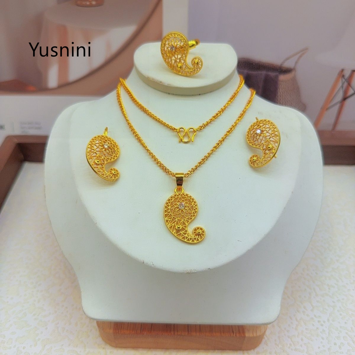 Nuevo Conjunto de Joyería de M - Women'S Fashion Rings Gold reseña y precio
