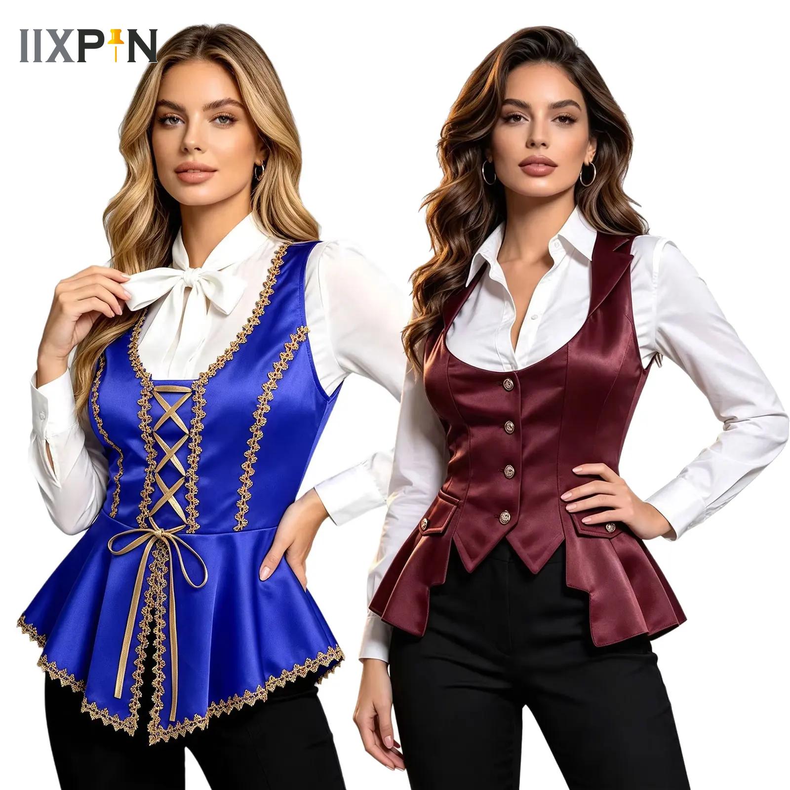 Chalecos de Satén Victorianos  - Women'S Fashion Victorian reseña y precio