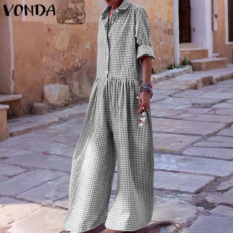 VONDA-monos Vintage de talla g - Women'S Fashion Overalls reseña y precio