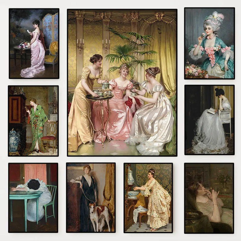 Póster de retrato de mujer ren - Women'S Fashion Victorian reseña y precio