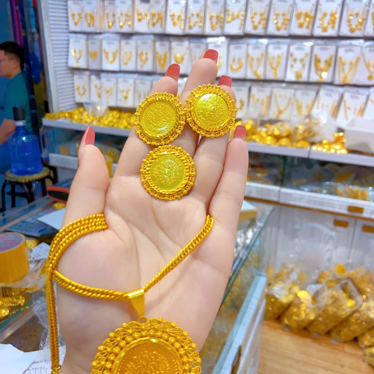 Conjunto de tres piezas de joy - Women'S Fashion Rings Gold reseña y precio