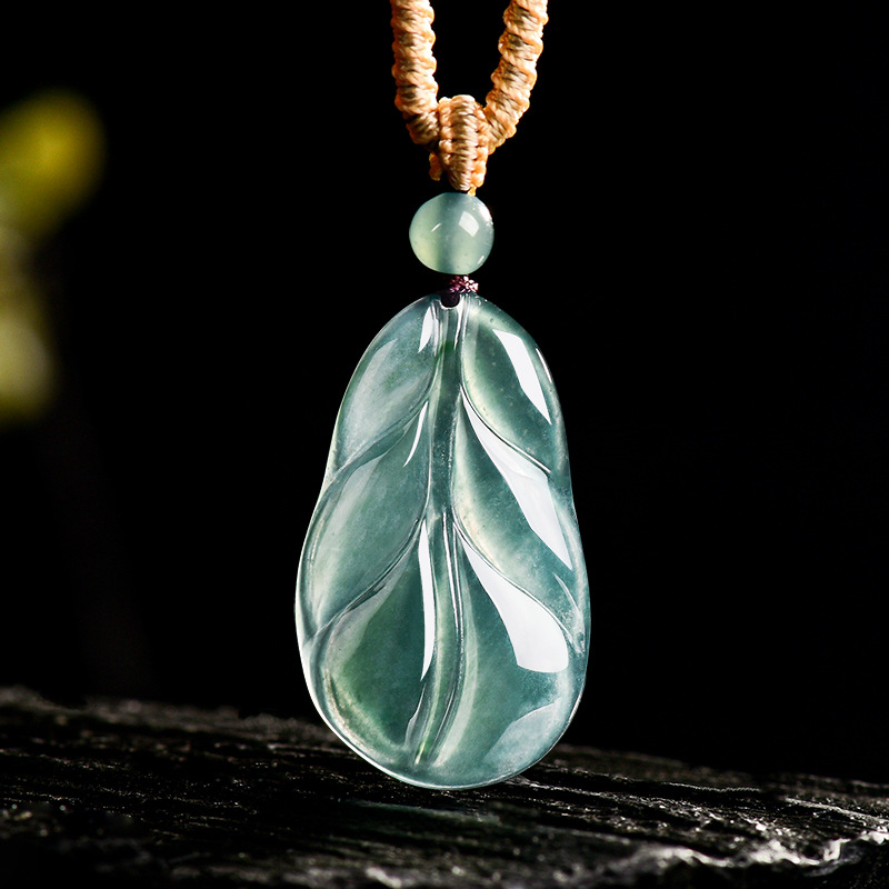 Colgante de hoja de jadeíta de - Women'S Fashion Gifts reseña y precio