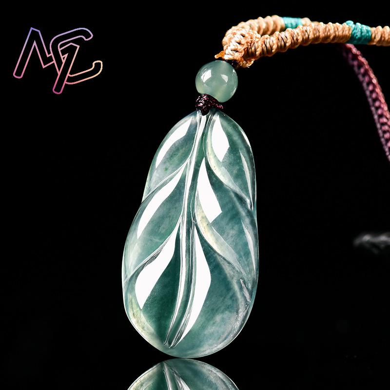 Colgante de hoja de jadeíta de - Women'S Fashion Gifts reseña y precio